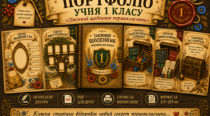 Портфоліо учня 1 класу «Таємний щоденник першокласника»