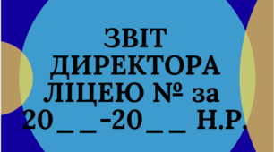 Звіт директора закладу освіти