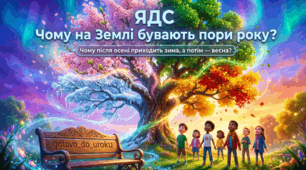 ЯДС, 2 клас. Урок 9 «Чому на Землі бувають пори року?»