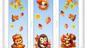Осіннє оформлення вікон 🍁🍂