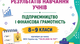 Критерії оцінювання Підприємництво і фінансова грамотність за наказом МОН від 04.05.2026 № 722
