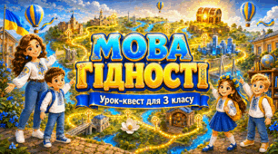 Мова гідності». Урок-квест для 3 класу. Презентація, конспект, авторська пісня, декор дошки + 🎁 для учнів
