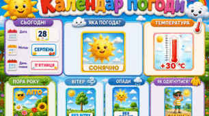 Календар погоди (декілька варіантів розмірів)