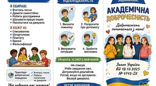 Пам'ятка-буклет «Академічна доброчесність» (відповідно до Закону України № 4742-IX)