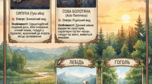 Серія освітніх постерів «Птахи Червоної книги України»
