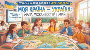 Сучасна класна година / урок-подорож «Моя країна — Україна: Мапа можливостей і мрій»