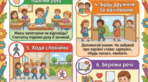 Наочно-дидактичний постер «Правила нашого класу»