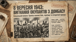 «8 вересня 1943: Вигнання окупантів з Донбасу. Хроніка важких боїв, героїзму та історичної правди» Виховна/урок