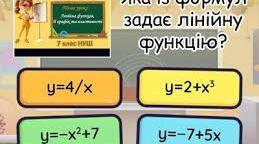 Теоретичний контроль по темі "Лінійна функція" 7 клас