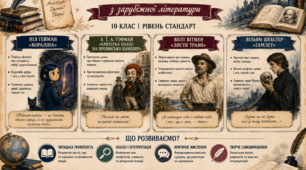 Робочий зошит/робочі аркуші для уроків 10 класу рівня стандарт.І семестр