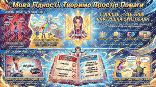 9 клас Конспект + презентація до першого уроку "Мова гідності. Творимо простір, де кожен важливий"