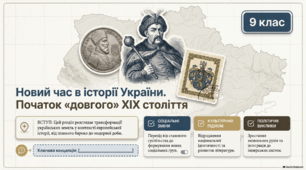 Презентація та методичні матеріали до уроку історії України (9 клас): «Новий час в історії України. Початок "довгого" ХІХ століття» (за підручником О. Щупака)