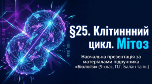 Презентація "§ 25. Клітинний цикл. Мітоз " 9 клас НУШ