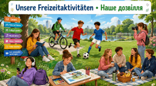 Unsere Freizeitaktivitäten • Наше дозвілля