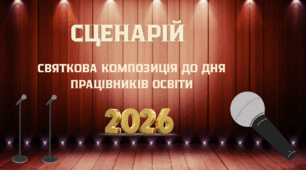 Сценарій. Святкова композиція до Дня працівників освіти 2026 «ВІД А ДО Я — З ЛЮБОВ’Ю ДО ВЧИТЕЛЯ»