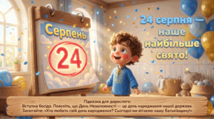 Презентація+конспект заняття "24 серпня - День незалежності України". Розвиток мовлення.