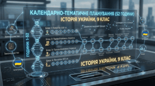 Календарно - тематичне планування 2026 - 2027 н.р з Історії України 9 клас ( 52 год./ 1,5 год.в тиж. Підручник Власов В.)