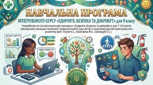 НАВЧАЛЬНА ПРОГРАМА  ІНТЕГРОВАНОГО КУРСУ «ЗДОРОВ’Я, БЕЗПЕКА ТА ДОБРОБУТ»  для 9 класу  для дітей із порушеннями інтелектуального розвитку .