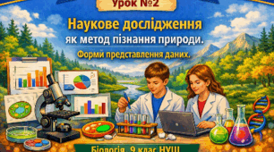 Інфографіка 📝Урок № 2 Наукове дослідження як метод пізнання природи. Форми представлення даних. 9 кл НУШ Тагліна