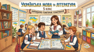 Календарно-тематичне планування з української мови 5 клас. НУШ (175 годин/ 5 год. на тиждень)