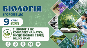 Біологія як комплексна наука. Місце біології серед інших наук. Презентація, інфографіка, робочий аркуш