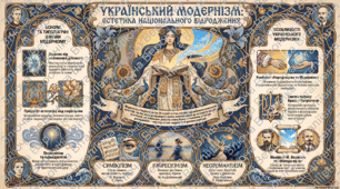 Українське відродження початку ХХ століття. Модернізм як стиль доби і мистецький напрям. Типологічні ознаки модернізму, основні його течії. Особливості українського модернізму: поєднання суспільно-патріотичного і філософсько-естетичного пафосу