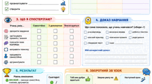 УРОК НА ОДНОМУ АРКУШІ