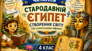 Урок 10 Стародавній Єгипет. Створення світу (За єгипетськими міфами). Переповіла Ольга Бондарук