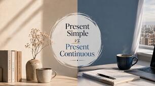 Present Simple vs Present Continuous (habitual actions vs actions in progress)