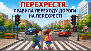 Дорожній рух 🚙🚗🚙 Тема №2 Перехрестя. Правила переходу дороги на перехресті