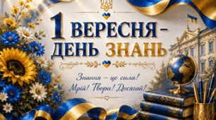 💙💛Постер «1 ВЕРЕСНЯ – ДЕНЬ ЗНАНЬ»