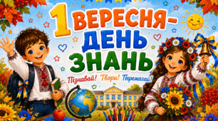 💛Постер «1 ВЕРЕСНЯ – ДЕНЬ ЗНАНЬ»💙