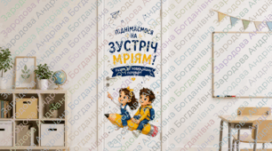 ✨ Оформлення дверей для класу «Піднімаємося назустріч мріям!» ✨