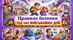 Бесіда з учнями: "Правила безпеки під час військових дій"