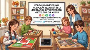 Корекційні методики у роботі з учнями 7-8 класів із порушеннями інтелектуального розвитку на уроках технологій декоративно-ужиткового мистецтва