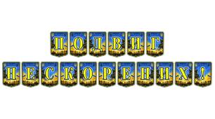 Патріотична розтяжка «Подвиг нескорених!» для вшанування героїзму українського народу