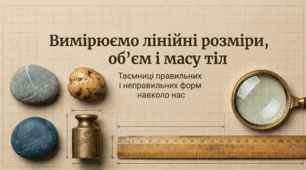 Вимірюємо лінійні розміри, об’єм і масу тіл