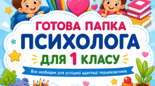 Комплект матеріалів «Готова папка психолога для 1 класу»