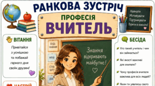 Ранкова зустріч. Професія дня - ВЧИТЕЛЬ