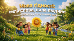 Презентація" Мова гідності: сила слова, сила підтримки. Подорож до класу, де кожному безпечно" для учнів 1-4 класу