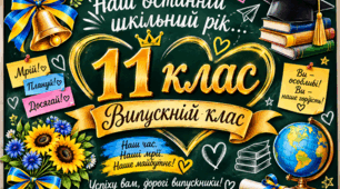 Декоративна композиція «Наш останній шкільний рік. 11 клас. Випускний клас»