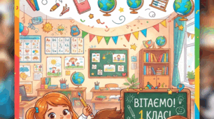 Постер та велика розмальовка «Привіт, першокласнику!»