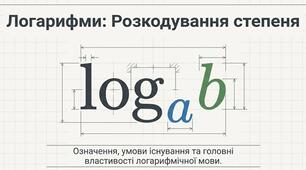 Означення логарифма. Властивості логарифма