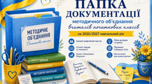 Повна редагована папка документації методичного об’єднання вчителів початкових класів на 2026/2027 н. р.