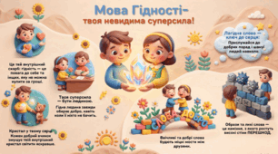 Інфографіка "Мова гідності-твоя суперсила"
