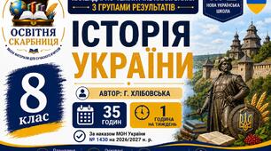 Календарно-тематичне планування з Історії України, 8 клас НУШ — 35 годин / 1 година на тиждень  Автор: Г. Хлібовська