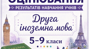КРИТЕРІЇ ОЦІНЮВАННЯ — ДРУГА ІНОЗЕМНА МОВА, 5–9 КЛАСИ відповідно до наказу МОН України від 04.05.2026 № 722.