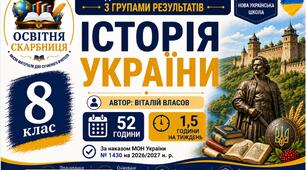 Календарно-тематичне планування з Історії України, 8 клас НУШ — 52 години / 1,5 години на тиждень  Автор: Віталій Власов