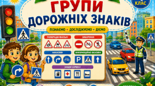 Урок 5 Групи дорожніх знаків.