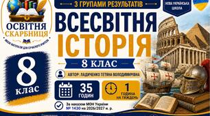 Календарно-тематичне планування з Всесвітньої історії, 8 клас НУШ — 35 годин / 1 година на тиждень  Автор: Т. Ладиченко